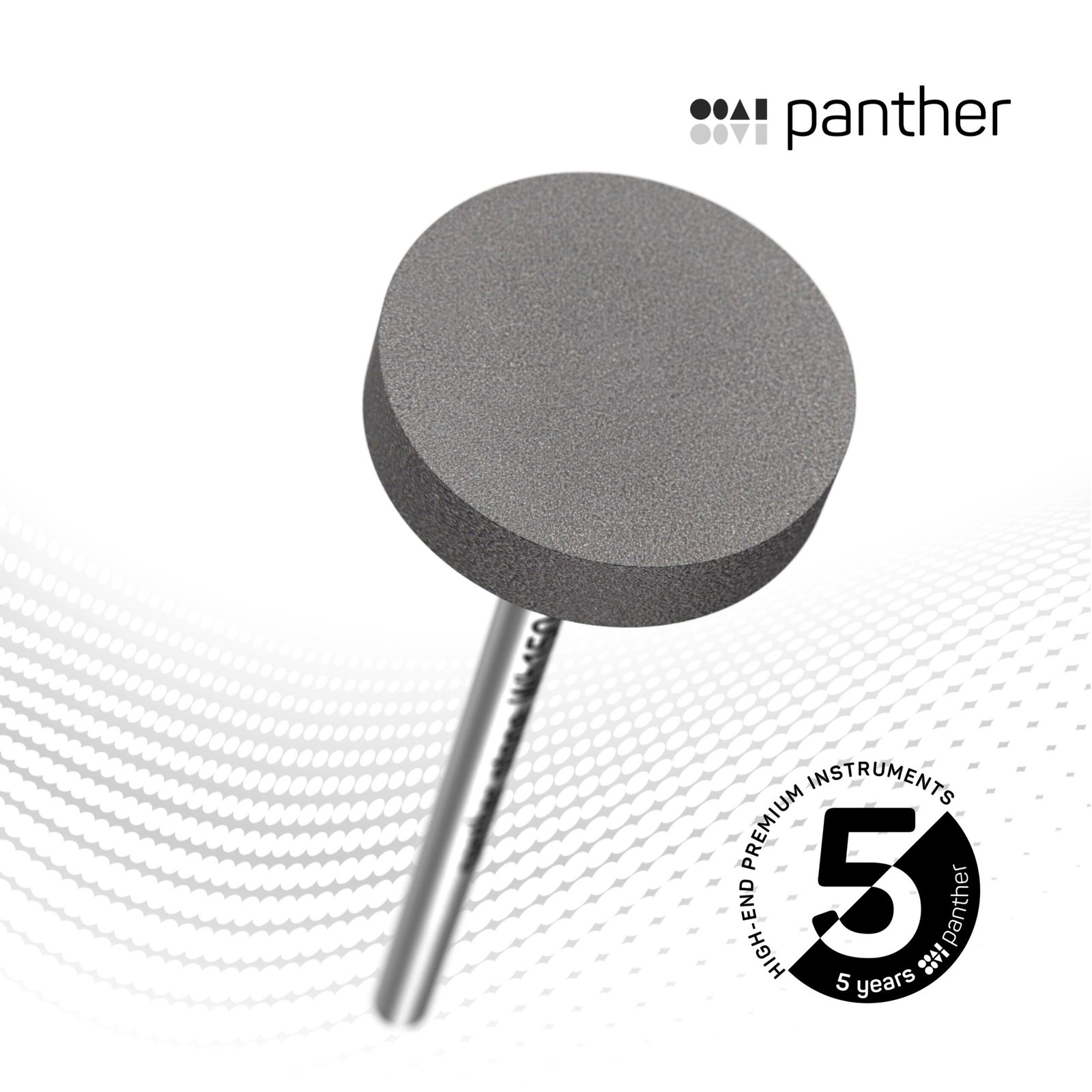 Instrumento rotatorio Panther Stone en forma de rueda gruesa para circonio sinterizado, disilicato y cerámica