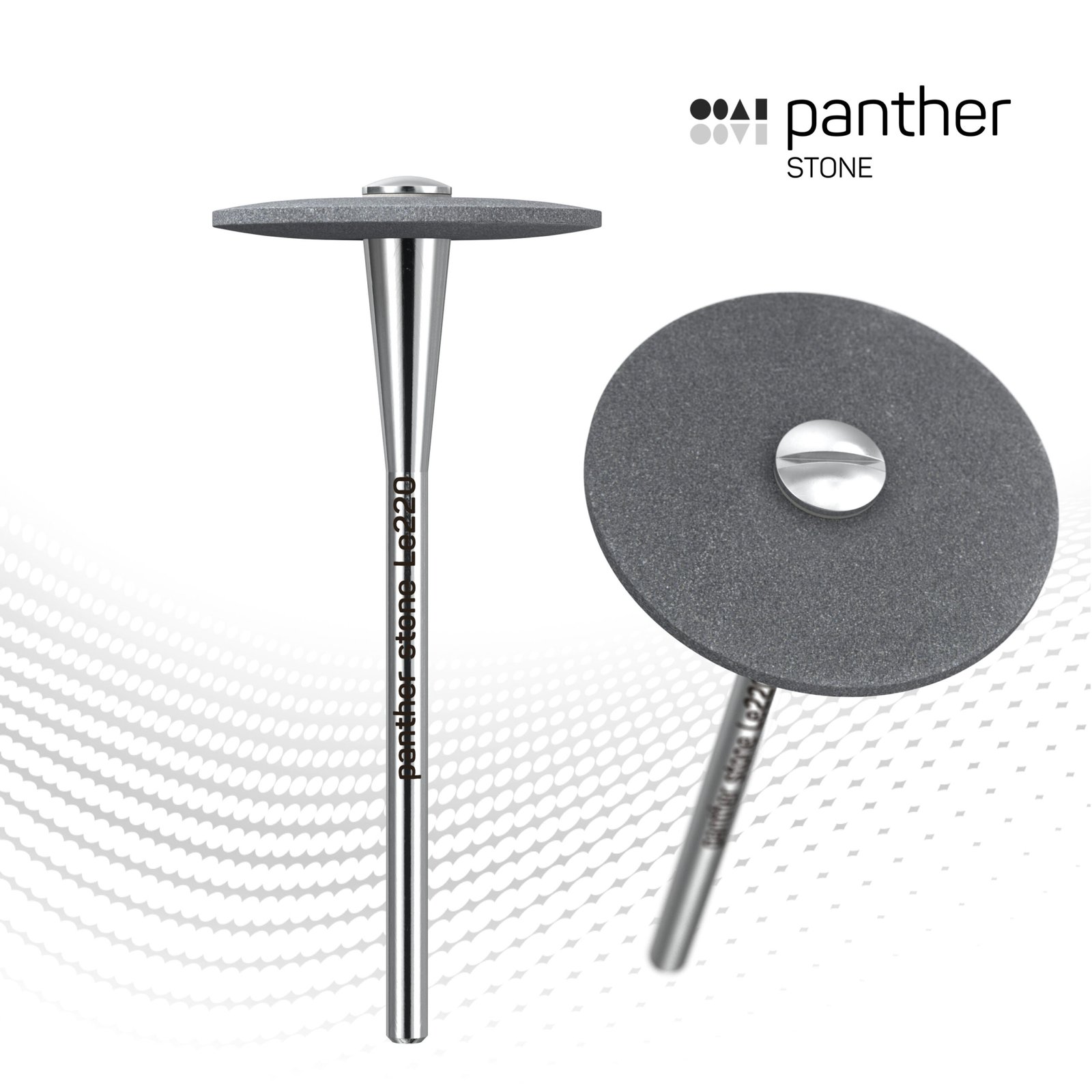 Instrumento rotatorio Panther Stone en forma de lente para circonio sinterizado, disilicato y cerámica