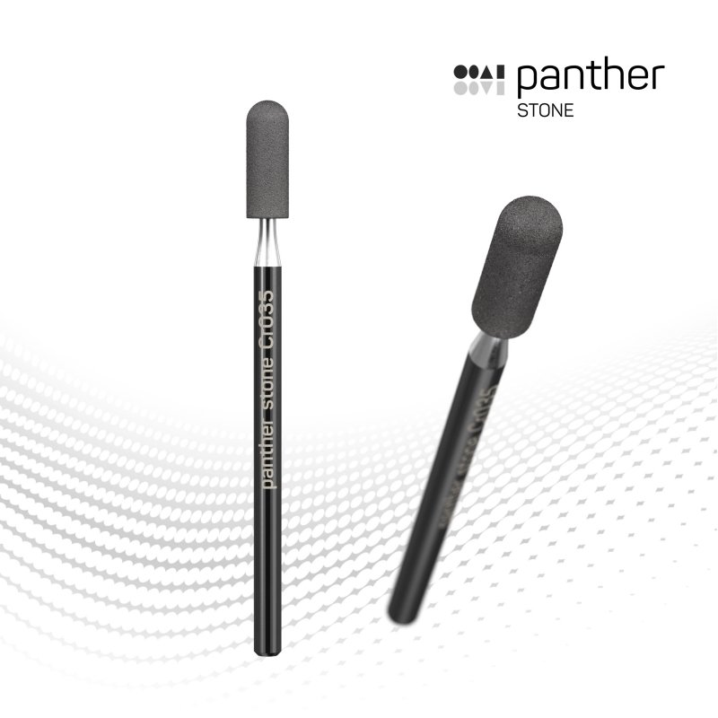 Instrumento rotatorio Panther Stone en forma de cilindro de punta redondeada para circonio sinterizado, disilicato y cerámica