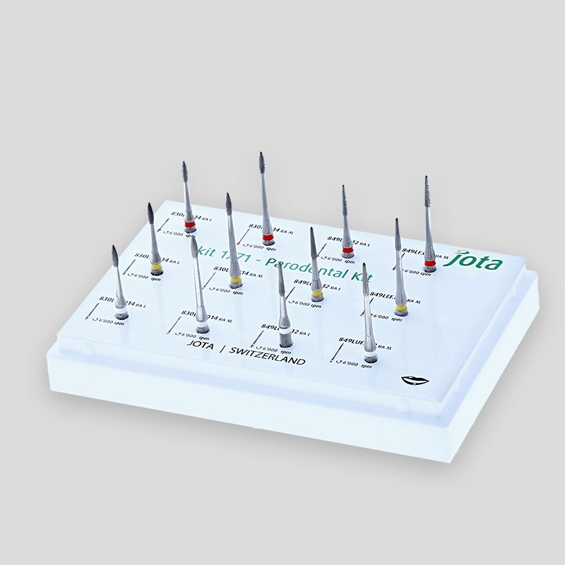 Kit de instrumental rotatorio para clínica dental